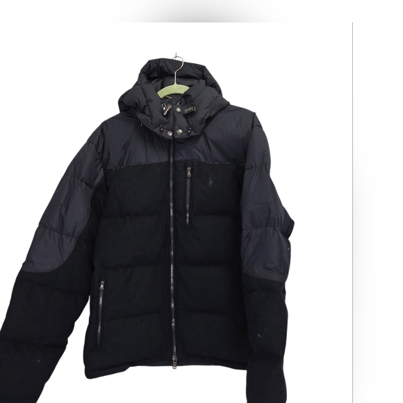 Polo Ralph Lauren Performance Down Fill Hybrid Coat Men's Navy Blue Size Large - Picture 2 of 7